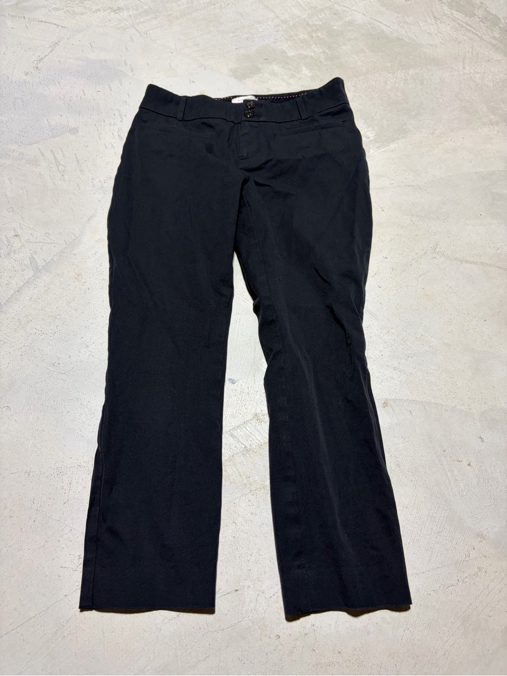 Anthropologie essential slim Women’s Black Straight-Leg pants 4P